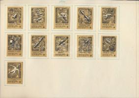 823 darabos szovjet gyufacímkegyűjtemény szépen rendezve