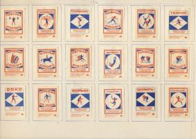 823 darabos szovjet gyufacímkegyűjtemény szépen rendezve