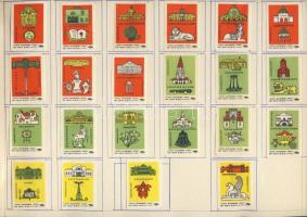 796 darabos szovjet gyufacímkegyűjtemény szépen rendezve