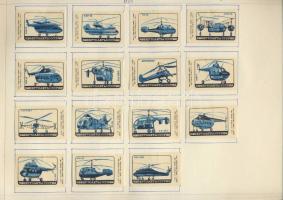 796 darabos szovjet gyufacímkegyűjtemény szépen rendezve