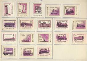 796 darabos szovjet gyufacímkegyűjtemény szépen rendezve