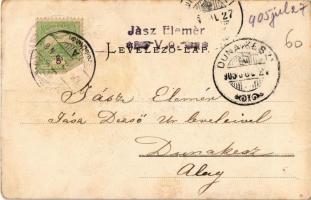 1905 Badacsony, part, vitorlás, evezős csónak. Kiadja Mérei Ignác (EK)