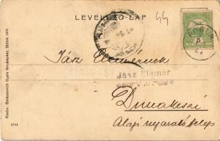 1905 Badacsony, látkép a kikötőről, villa. Kiadja Balázsovich Gyula fényképész (EK)