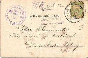 1905 Keszthely, delelés a Balaton partján, gulya, gémeskút. Kiadja Mérei Ignác 149. sz. (EK)