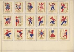 863 darabos csehszlovák gyufacímke-gyűjtemény szépen rendezve albumlapokon