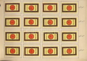 585 darabos cseh, szlovák és finn gyufacímke-gyűjtemény albumlapokon