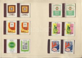 669 darabos cseh hazai és export gyufacímke-gyűjtemény albumlapokon