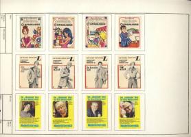 590 darabos szépen rendszerezett nyugatnémet gyufacímke-gyűjtemény albumlapokon