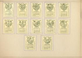 590 darabos szépen rendszerezett nyugatnémet gyufacímke-gyűjtemény albumlapokon