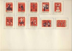 554 darabos szépen rendszerezett szlovák és szovjet gyufacímke-gyűjtemény albumlapokon.