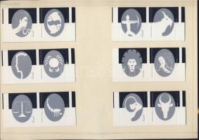 554 darabos szépen rendszerezett szlovák és szovjet gyufacímke-gyűjtemény albumlapokon