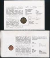 6db-os érmés boríték tétel uralkodói évfordulók alkalmából kiadva, benne belga (2x), spanyol, luxemb...