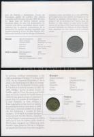 6db-os érmés boríték tétel uralkodói évfordulók alkalmából kiadva, benne belga (2x), spanyol, luxemb...