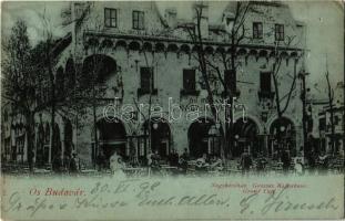 1898 Budapest XIV. Városliget, Ős-Budavári nagykávéház. Edgar Schmidt (apró lyukak / tiny holes)