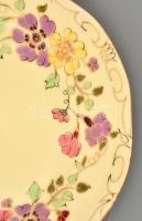 Zsolnay pillangó mintás szendvicses készlet, kézzel festett, jelzett, hibátlan