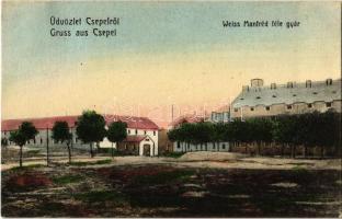 1912 Budapest XXI. Csepel, Weiss Manfréd féle gyár