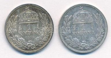 1915KB-1916KB 1K Ag "Ferenc József" (2x) T:1,1-
Adamo K5.1