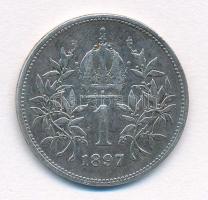 Ausztria 1897. 1K Ag "Ferenc József" T:2,2-
Austria 1897. 1 Corona "Franz Joseph&quo...