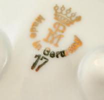 Friedrich Eger & Co. K.G ékszeres dobozka (2db), matricás, jelzett, kopásnyomokkal, d:6 cm (2×)