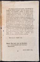 1789 Az alsó-ausztriai tartományi kormányzóság nyomtatott, német nyelvű körlevele hadiadó kivetésérő...