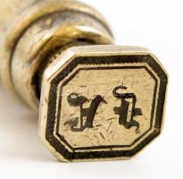 "AF" monogramos réz pecsétnyomó h: 7,5 cm