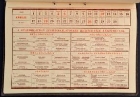 1942 Richter Gedeon Vegyészeti Gyár Rt.  Budapest naptár