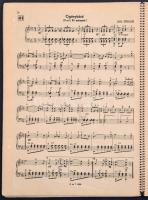 7 db régi kotta (Aida, Csókos asszony, Boldog ifjúság, Lehár Ferenc operettjeiből, stb.)