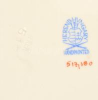 Herendi Viktória mintás étkészlet ( 26 db), kézzel festett, jelzett, hibátlan