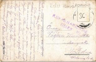1916 Nekcse, Nasice; Gróf Pejacsevich kastély. Kiadja Antun Blau / Dvor grofova Pejacevic / castle (...