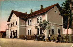 1916 Nekcse, Nasice; Vasútállomás. Kiadja Antun Blau / Kolodvor / Bahnhof / railway station (EK)