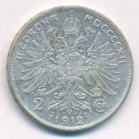 Ausztria 1912. 2K Ag "Ferenc József" T:2 
Austria 1912. 2 Corona Ag "Franz Joseph&qu...