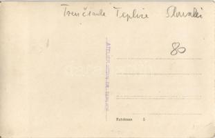 Trencsénteplic, Trencianske Teplice; teniszezők a teniszpályán / tennis players, tennis court, sport...