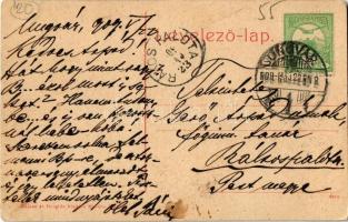 1909 Ungvár, Uzshorod, Uzhorod; Széchenyi kerti pavilon, vendéglő. Kiadja Balázs és Bergida / park, ...