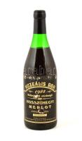 1984 Hosszúhegyi Merlot bontatlan palack vörösbor