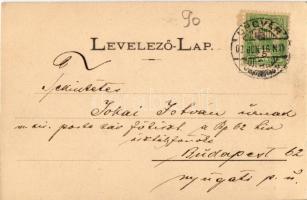 1902 Ungvár, Uzshorod, Uzhorod; Fekete Sas tér, üzletek, piaci árusok. Kiadja Székely és Illés / squ...