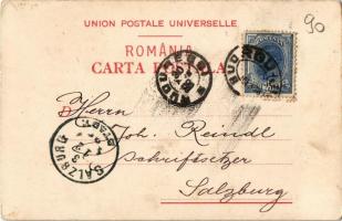 1898 Bucharest, Bucuresti; Salutari din Romania! Palatul Regal, Fundatiunea Universitara Carol I / R...