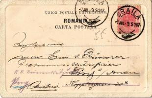 1907 Braila, Intrarea in Docuri / entering the docks, customs office (EB)