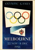 1956 Melbourne - Summer Olympics, First Day Card. Games of the XVI Olympiad / Olympischen Spiele 1956 s: Richard Beck (EK)