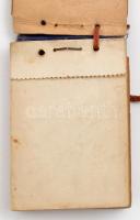 1940 Szállodás és vendéglős bál, fa borítós kis füzetke, üres lapokkal