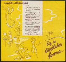 A tökéletes női forma Kongóban és Európában, Flipper Lastex fűzőreklám, kihajtható