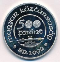 1992. 500Ft Ag "Szent László" T:PP fo. Adamo EM125