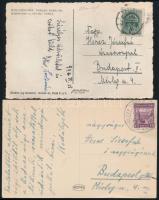 1938-1943 A Kodály Zoltán család 2 db megírt képeslapja aláírásokkal