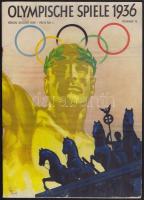 1936 Berlin Olympische Spiele c. olimpiai újság 15. szám. Hátsó borító szakadt.