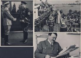 1937 3 db klf Hitler gyűjtőkép 12x17cm