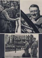 1937 3 db klf Hitler gyűjtőkép 12x17cm