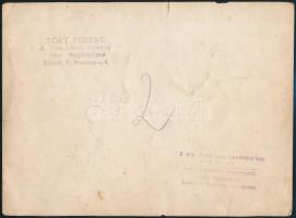 cca 1940 Tiszteviselő kaszinó BP., VII. Első bálozók csoportképe Horthy Miklósnéval a képen. Pecsétt...