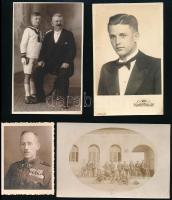 Vegyes katonai és civil fotók. 19 db