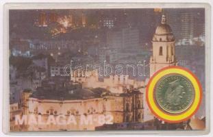 Spanyolország 1981. 1P aranyozott minipénz "Malaga" tokban T:1
Spain 1981. 1 Peseta gold ...