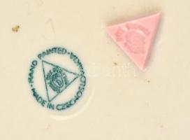 Royal Dux matricás kaspó, jelzett, apró kopásnyomokkal, m:17,5 cm