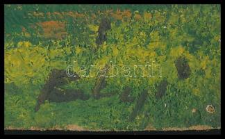 Patyi jelzéssel: Tájkép. Olaj, karton, 14×20,5 cm